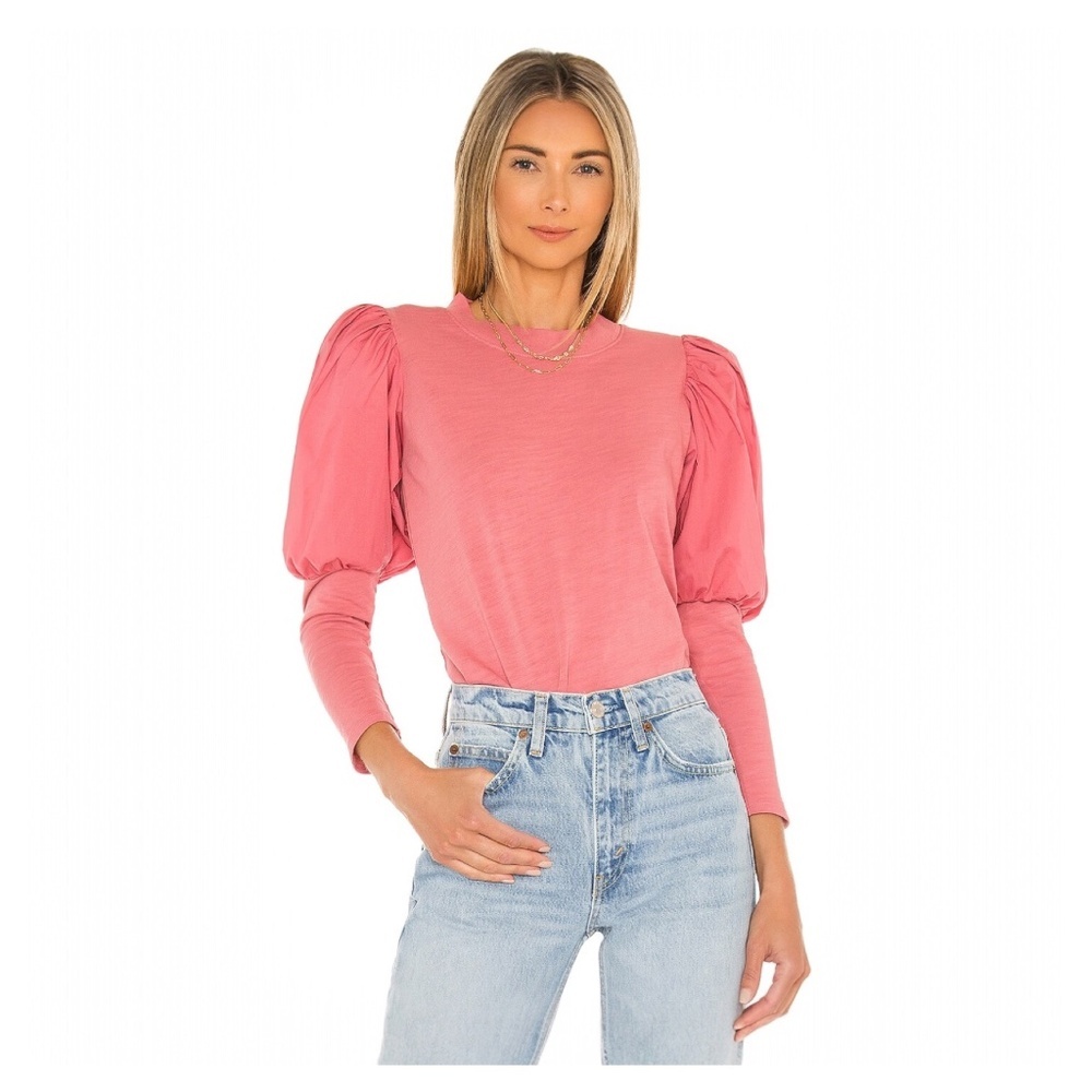 NATION LTD • Daniella Combo Party Tee in Geranium